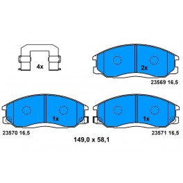 PAH05AF SERIE PATTINI HYUNDAI SANTA FE 2.0 CRDI 01- D4EA (ANTERIORE)