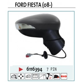 6116394 SPECCHIO FORD FIESTA 08- DESTRO 7 PIN 