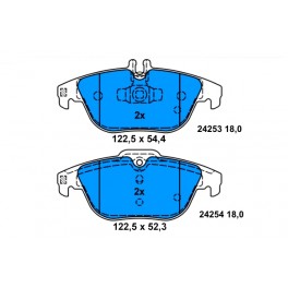 0986494162 SERIE PATTINI MERCEDES CLASSE C (W204) C 200 CDI (204.007) 07- POSTERIORE