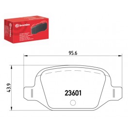 23601 SERIE PATTINI FIAT PANDA 169 , 4X4 POSTERIORI