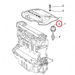 7786065 GOMMINO RIPARO MOTORE ALFA ROMEO 147 DAL 2001