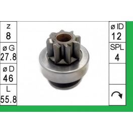 93741000 PIGNONE INNESTRO MOTORINO AVVIAMENTO DAEWOO MATIZ 