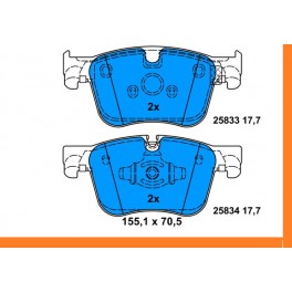 SERIE PATTINI PEUGEOT 3008 ANTERIORI