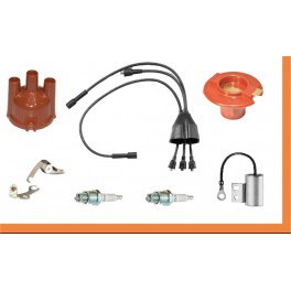 kit accensione fiat 500 F L calotta punte condensatore rotante cavi candele