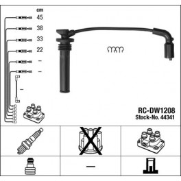 SERIE CAVI CANDELE CHEVROLET SPARK (NGK ­RC-DW1208)