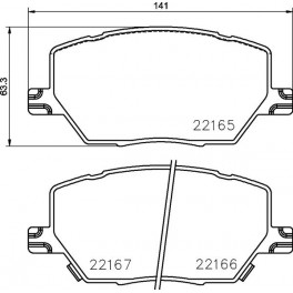 77368577 SERIE PATTINI FIAT 500X ANTERIORI 