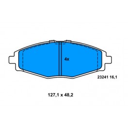 X40687 SERIE PATTINI DAEWOO MATIZ I , II